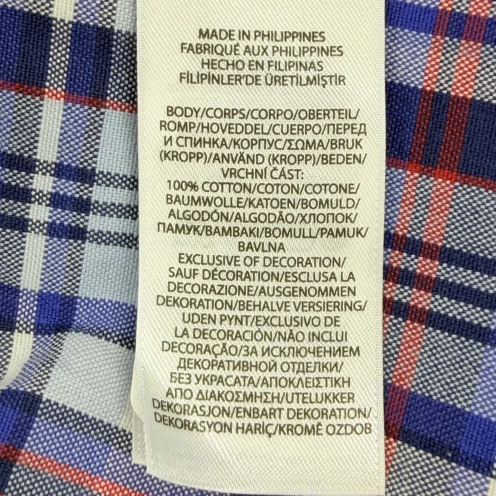 NWT Polo Ralph Lauren Classic Fit Plaid Button Down Shirt Mens Small Blue Cotton